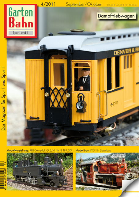 aktuelle Ausgabe des Magazins "Die Gartenbahn" 