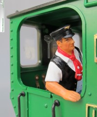 Lokfhrer - am Fenster stehend-  fr Dampflokomotiven - RhB Look - Nostalgie