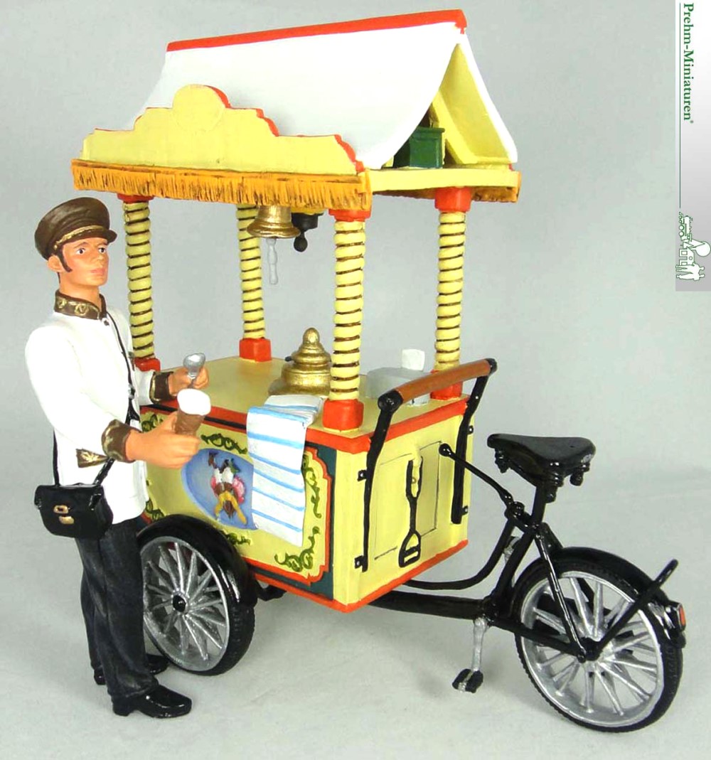 Eisverkufer mit Fahrrad von Prehm-Miniaturen - Neuheit 2013